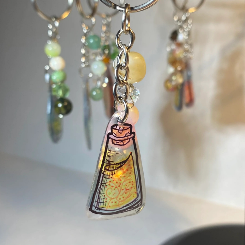 Sunny Tulips Potion Keychain
