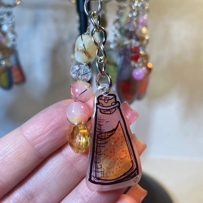 Sunny Tulips Potion Keychain