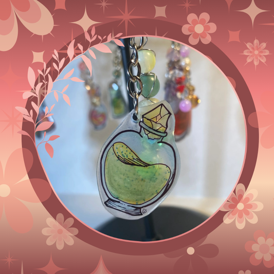 Lemon Lime Keychain