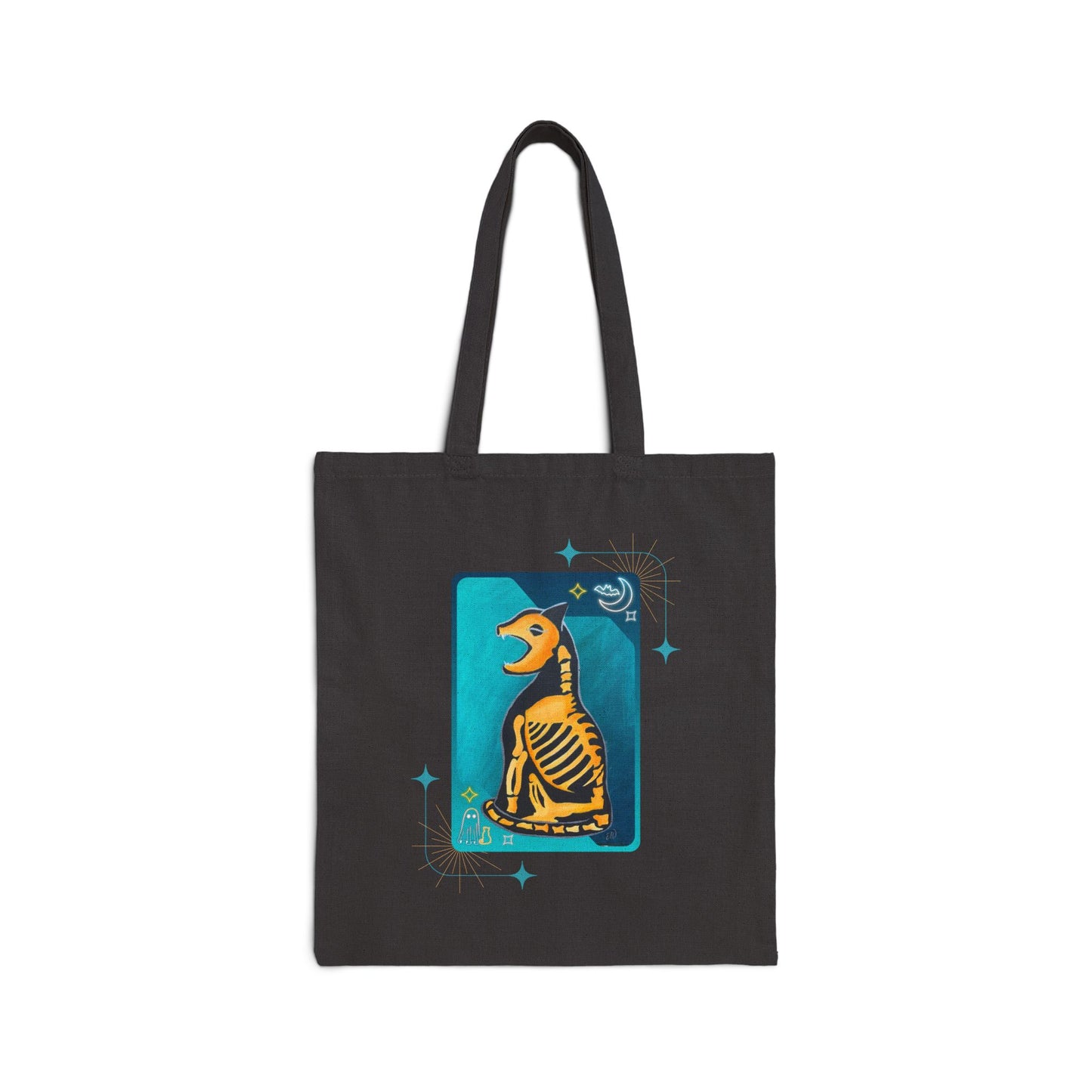 Skele-Cat Card Tote Bag