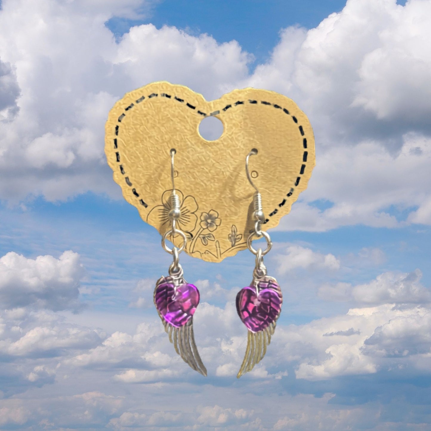 Winged Hearts Earrings