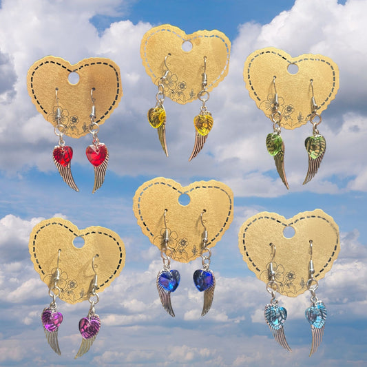 Winged Hearts Earrings