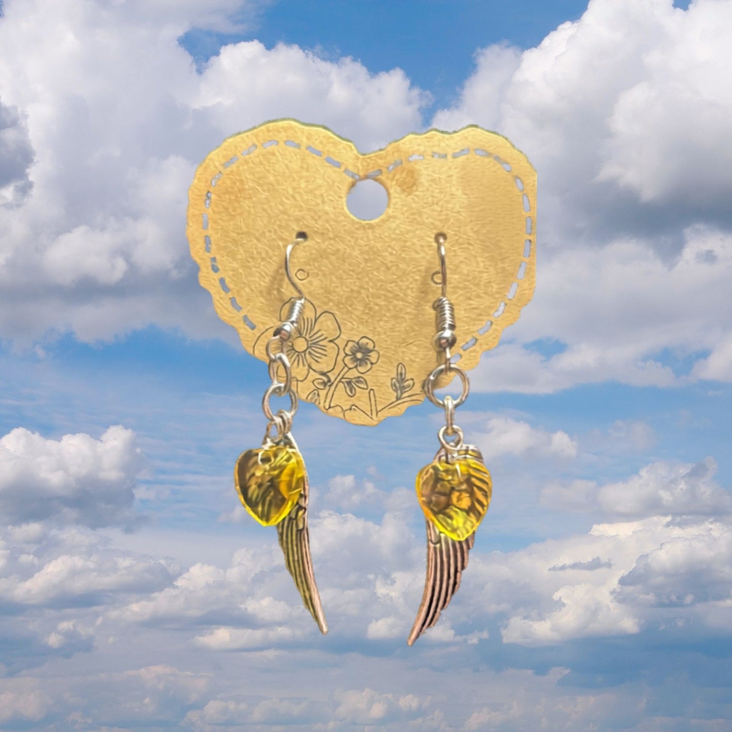 Winged Hearts Earrings